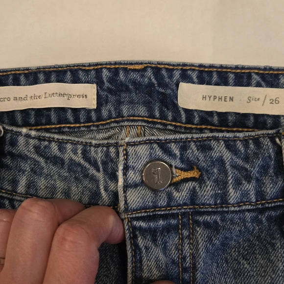 Pilcro and the letterpress Hyphen Raw Hem Jeans size 26 - Picture 10 of 16